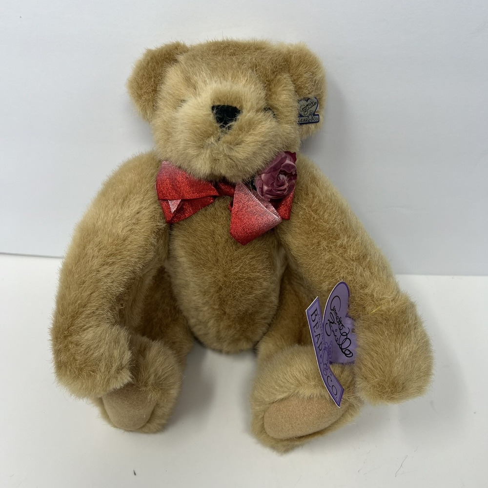 Rare Annette Funicello Mohair Teddy Bear Jointed Collectible‎ Brown Bear W/ Tags